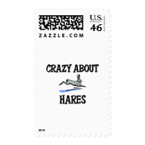 Crazy About Hares postage