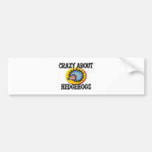Crazy About Hedgehogs Bumper Sticker