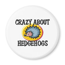 Crazy About Hedgehogs Fridge Magnets