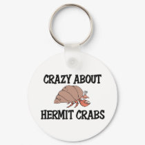 Crazy About Hermit Crabs keychains