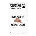 Crazy About Hermit Crabs postage