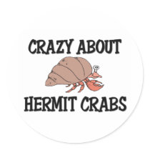 Crazy About Hermit Crabs stickers