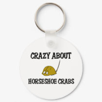 Crazy About Horseshoe Crabs keychains