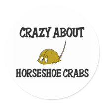 Crazy About Horseshoe Crabs stickers