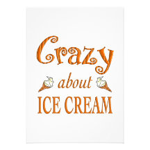 Crazy About Ice Cream Invitations