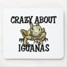 Crazy About Iguanas Mouse Pad