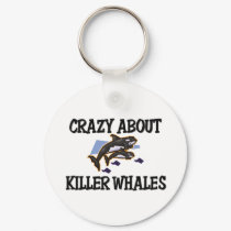 Crazy About Killer Whales keychains by AnimalShirts Crazy About Killer Whales keychains
