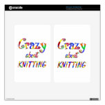 Crazy About Knitting Skins For Kindle Fire