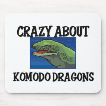 Crazy About Komodo Dragons Mouse Pads