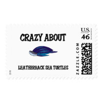 Crazy About Leatherback Sea Turtles postage