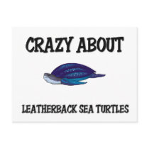 Crazy About Leatherback Sea Turtles postcards