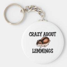 Crazy About Lemmings Key Chain