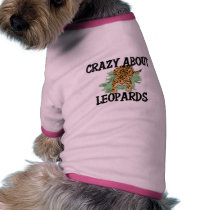 Crazy About Leopards pet clothing by AnimalShirts Crazy About Leopards pet clothing
