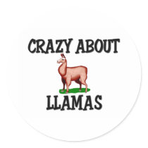 Crazy About Llamas stickers