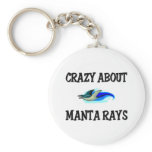 Crazy About Manta Rays keychains
