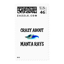 Crazy About Manta Rays Stamp