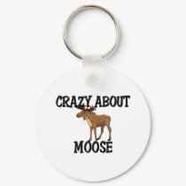 Crazy About Moose keychains by AnimalShirts Crazy About Moose keychains