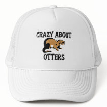 Crazy About Otters hats by AnimalShirts Crazy About Otters hats