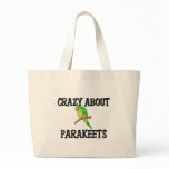 Crazy About Parakeets Canvas Bag