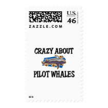 Crazy About Pilot Whales postage by AnimalShirts Crazy About Pilot Whales postage