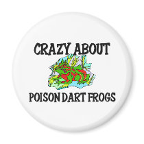 Crazy About Poison Dart Frogs magnets