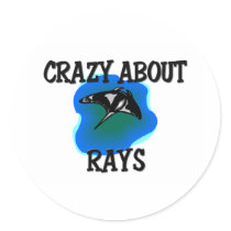 Crazy About Rays stickers by AnimalShirts Crazy About Rays stickers