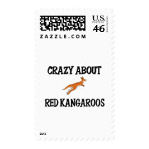 Crazy About Red Kangaroos postage by AnimalShirts Crazy About Red Kangaroos postage