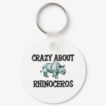 Crazy About Rhinoceros keychains by AnimalShirts Crazy About Rhinoceros keychains