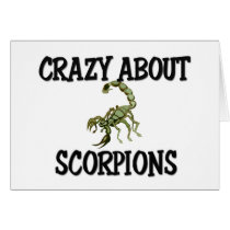 Crazy About Scorpions cards by AnimalShirts Crazy About Scorpions cards