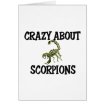Crazy About Scorpions cards by AnimalShirts Crazy About Scorpions cards