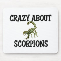 Crazy About Scorpions mousepads by AnimalShirts Crazy About Scorpions mousepads