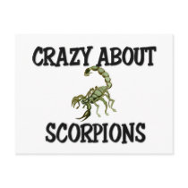 Crazy About Scorpions postcards by AnimalShirts Crazy About Scorpions postcards