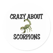 Crazy About Scorpions stickers by AnimalShirts Crazy About Scorpions stickers