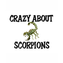 Crazy About Scorpions t-shirts by AnimalShirts Crazy About Scorpions t-shirts