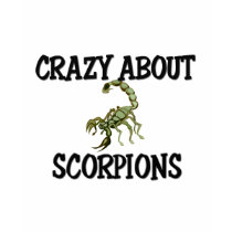 Crazy About Scorpions t-shirts by AnimalShirts Crazy About Scorpions t-shirts