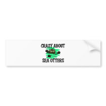 Crazy About Sea Otters bumper stickers by AnimalShirts Crazy About Sea Otters bumper stickers
