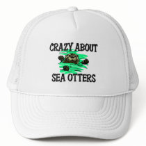Crazy About Sea Otters hats by AnimalShirts Crazy About Sea Otters hats