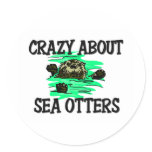 Crazy About Sea Otters Sticker