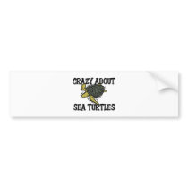 Crazy About Sea Turtles bumper stickers