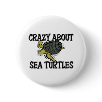 Crazy About Sea Turtles buttons