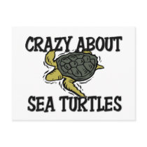 Crazy About Sea Turtles postcards