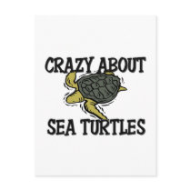 Crazy About Sea Turtles postcards