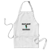 Crazy About Seahorses aprons by AnimalShirts Crazy About Seahorses aprons