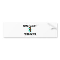 Crazy About Seahorses bumper stickers by AnimalShirts Crazy About Seahorses bumper stickers