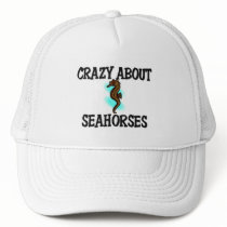 Crazy About Seahorses hats by AnimalShirts Crazy About Seahorses hats