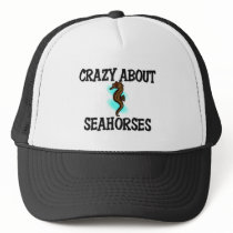 Crazy About Seahorses hats by AnimalShirts Crazy About Seahorses hats