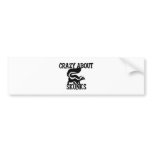 Crazy About Skunks Bumper Stickers