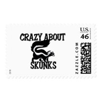 Crazy About Skunks postage