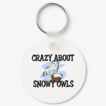 Crazy About Snowy Owls keychains