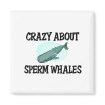 Crazy About Sperm Whales magnets
